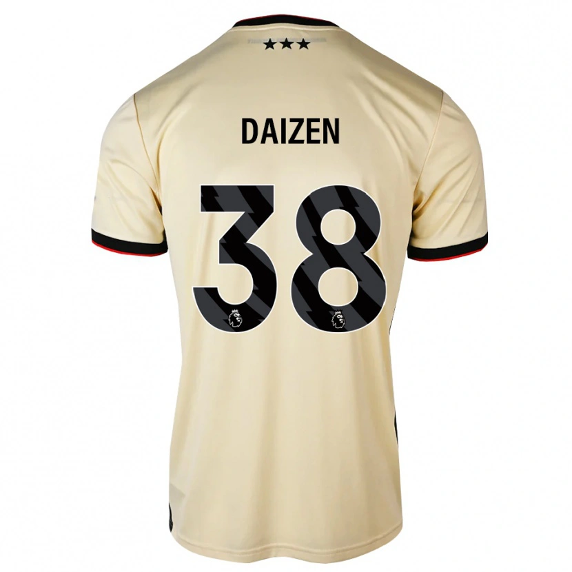 Danxen Donna Maglia Daizen Maeda #38 Lemonchiffon Nero Rosso Kit Gara Away 2026/27 Maglietta