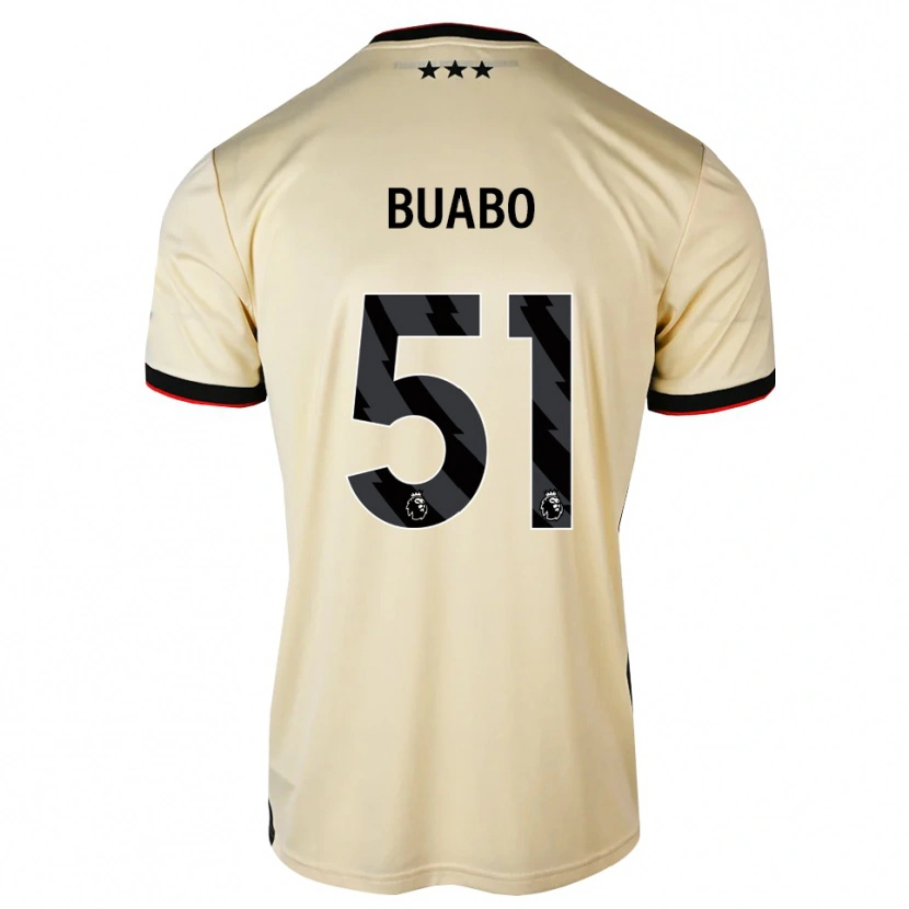 Danxen Donna Maglia Gerrard Buabo #51 Lemonchiffon Nero Rosso Kit Gara Away 2026/27 Maglietta