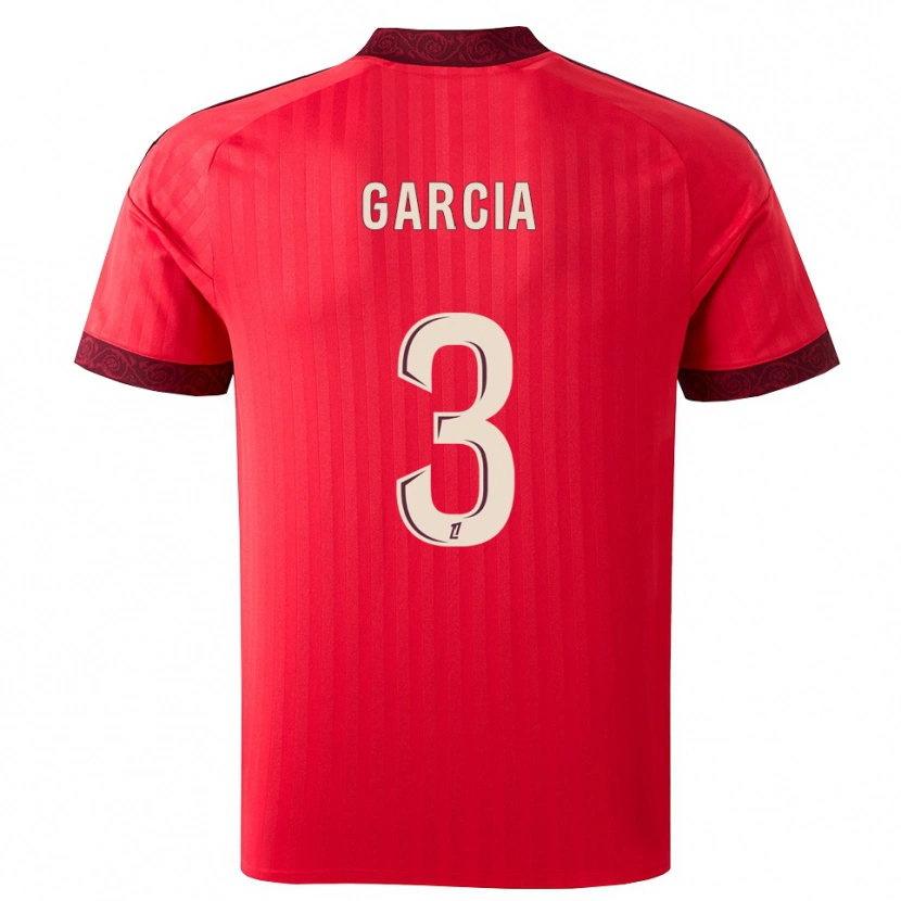 Danxen Donna Maglia Angel García #3 Borgogna Rosso Bianco Kit Gara Away 2026/27 Maglietta