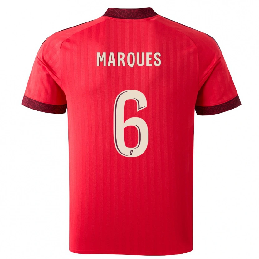 Danxen Donna Maglia Joss Marques #6 Borgogna Rosso Bianco Kit Gara Away 2026/27 Maglietta
