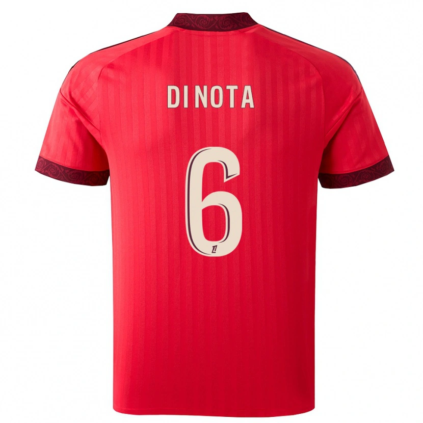 Danxen Donna Maglia Lylian Di Nota #6 Borgogna Rosso Bianco Kit Gara Away 2026/27 Maglietta