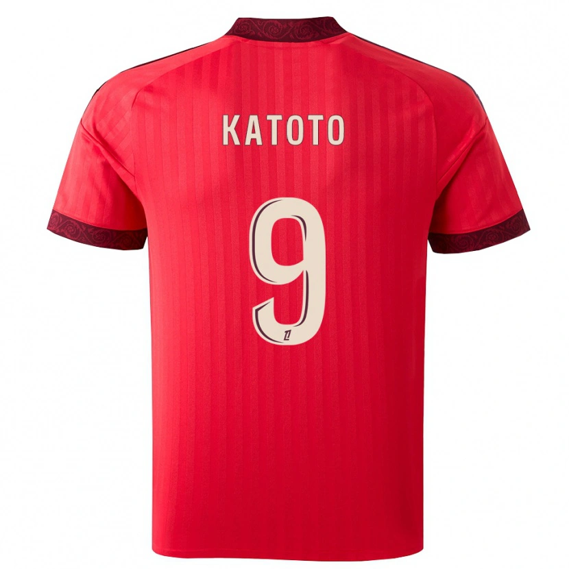 Danxen Donna Maglia Marie-Antoinette Katoto #9 Borgogna Rosso Bianco Kit Gara Away 2026/27 Maglietta