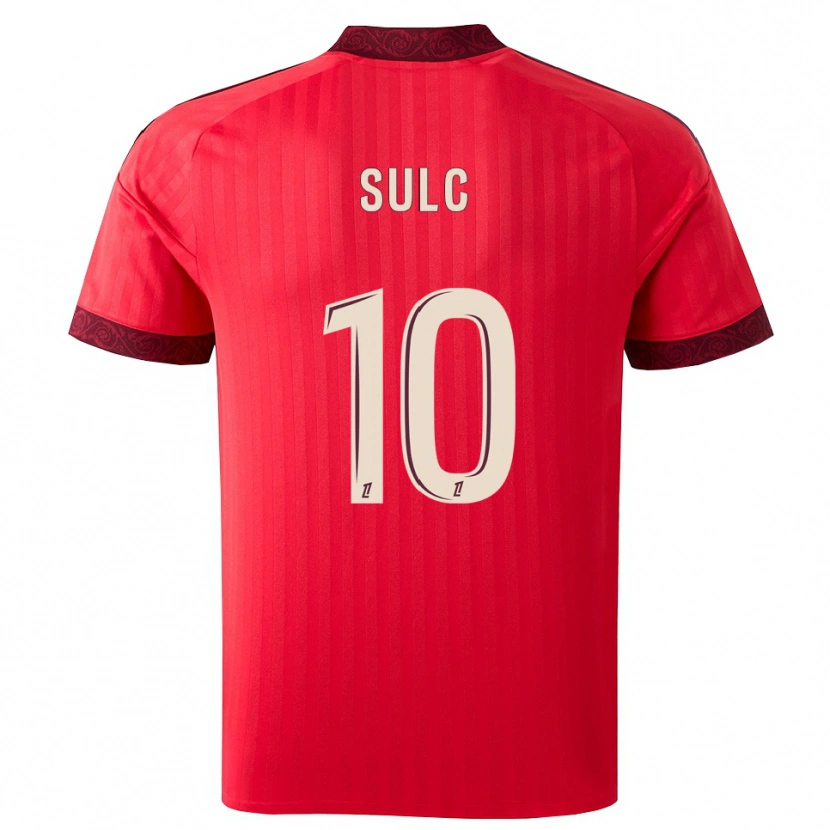 Danxen Donna Maglia Pavel Sulc #10 Borgogna Rosso Bianco Kit Gara Away 2026/27 Maglietta