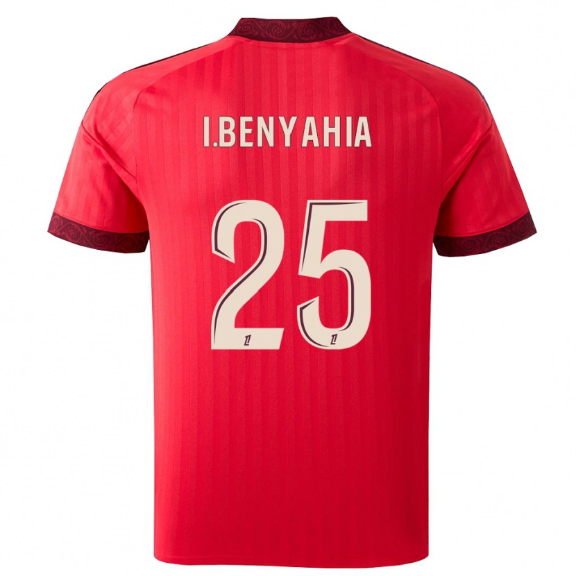 Danxen Donna Maglia Ines Benyahia #25 Borgogna Rosso Bianco Kit Gara Away 2026/27 Maglietta