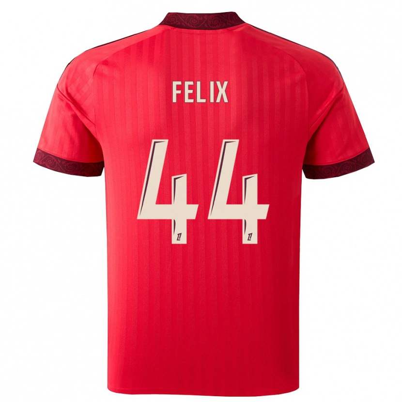 Danxen Donna Maglia Marley Felix #44 Borgogna Rosso Bianco Kit Gara Away 2026/27 Maglietta
