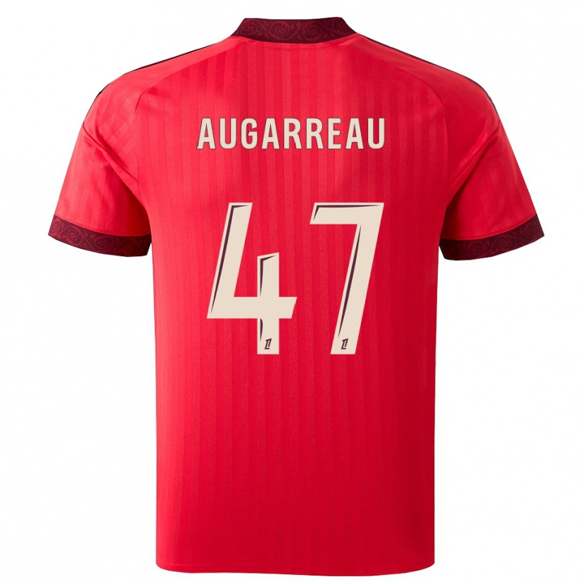 Danxen Donna Maglia Sofiane Augarreau #47 Borgogna Rosso Bianco Kit Gara Away 2026/27 Maglietta