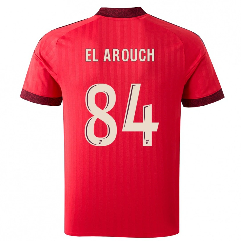 Danxen Donna Maglia Mohamed El Arouch #84 Borgogna Rosso Bianco Kit Gara Away 2026/27 Maglietta