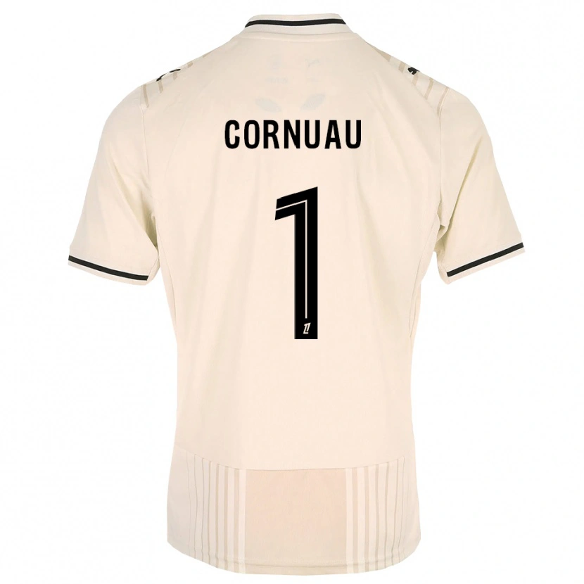 Danxen Donna Maglia Nino Cornuau #1 Oldlace Nero Bianco Antico Kit Gara Away 2026/27 Maglietta