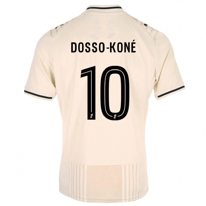Danxen Donna Maglia Namory Dosso-Koné #10 Oldlace Nero Bianco Antico Kit Gara Away 2026/27 Maglietta