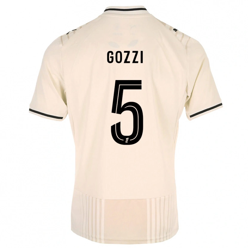Danxen Donna Maglia Paolo Gozzi #5 Oldlace Nero Bianco Antico Kit Gara Away 2026/27 Maglietta