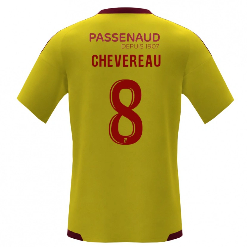 Danxen Donna Maglia Arthur Chevereau #8 Giallo Rosso Verde Kit Gara Away 2026/27 Maglietta