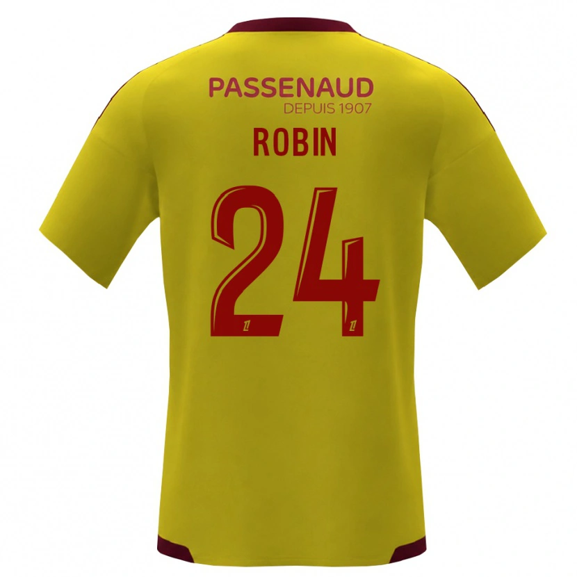 Danxen Donna Maglia Milan Robin #24 Giallo Rosso Verde Kit Gara Away 2026/27 Maglietta
