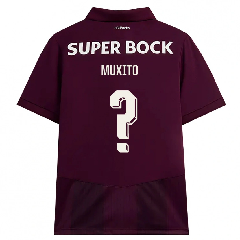 Danxen Donna Maglia Domingos Muxito #0 Borgogna Bianco Kit Gara Away 2026/27 Maglietta