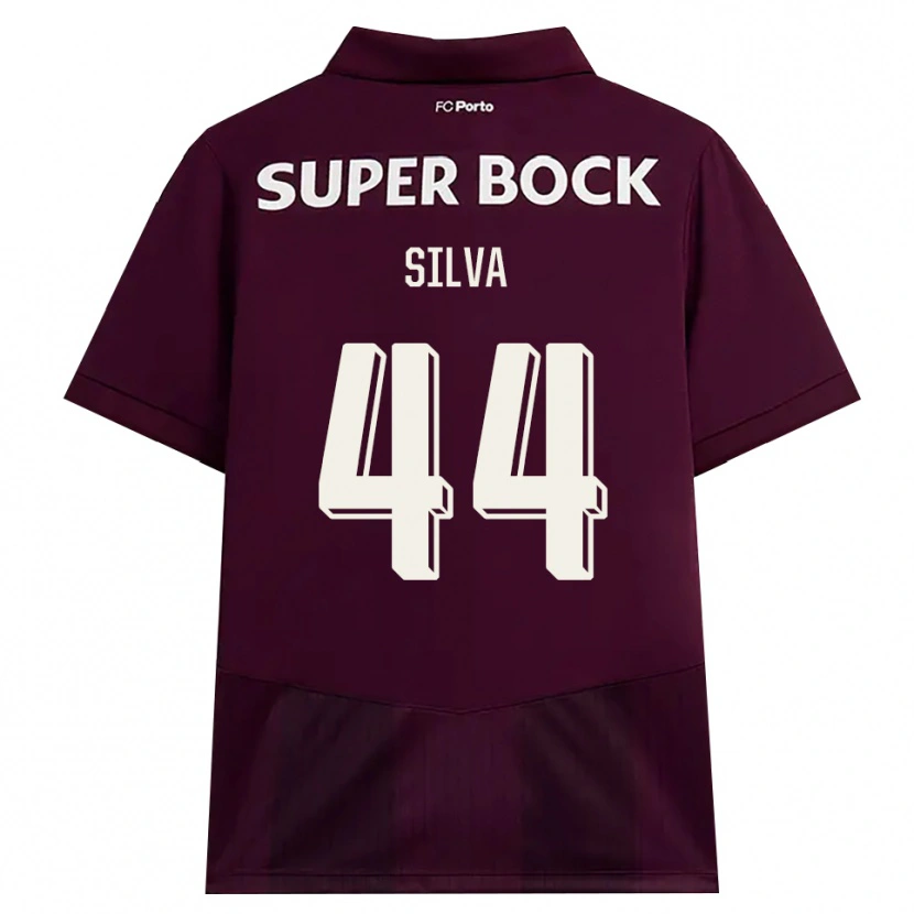 Danxen Donna Maglia Felipe Silva #44 Borgogna Bianco Kit Gara Away 2026/27 Maglietta