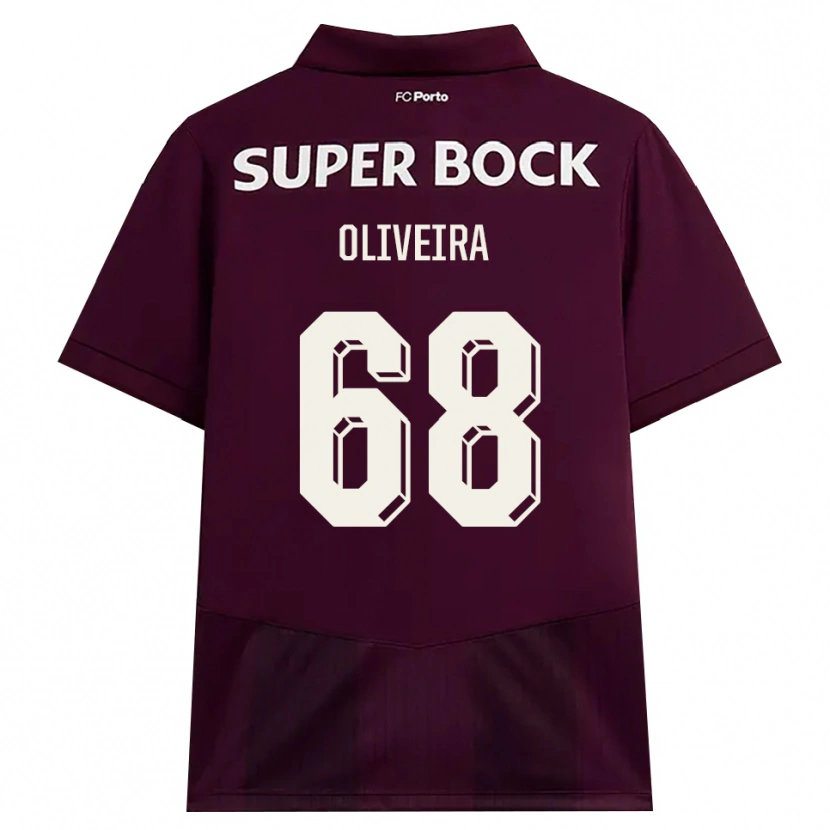 Danxen Donna Maglia André Oliveira #68 Borgogna Bianco Kit Gara Away 2026/27 Maglietta