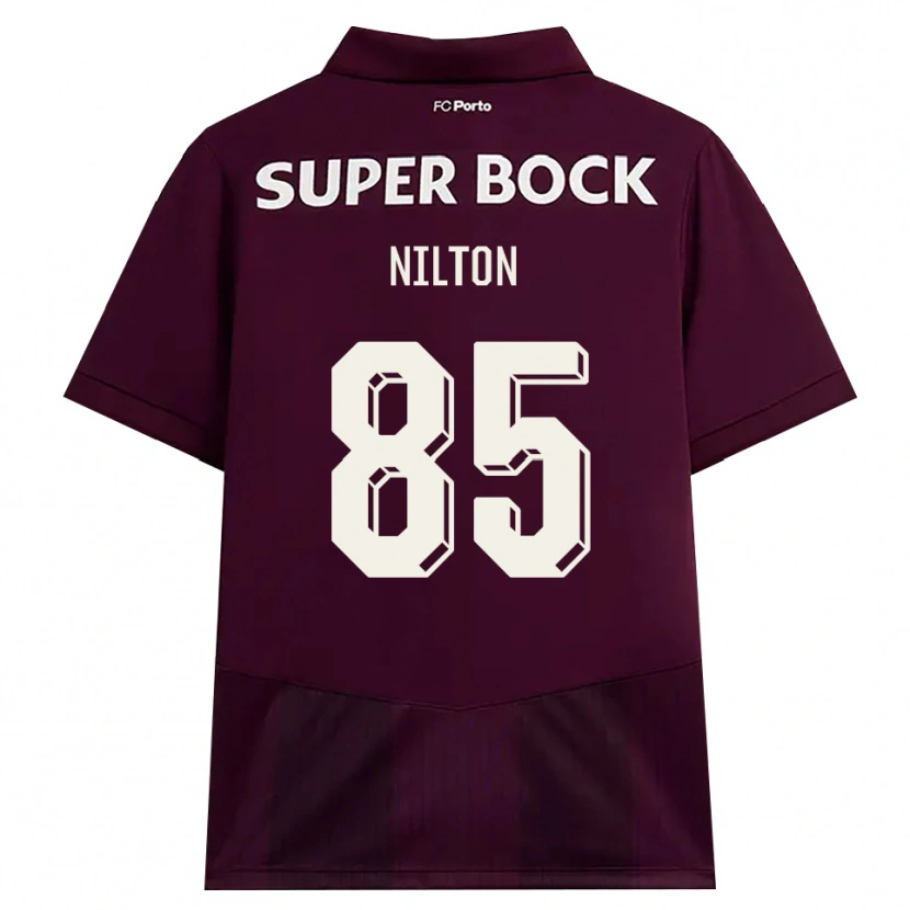 Danxen Donna Maglia Nilton #85 Borgogna Bianco Kit Gara Away 2026/27 Maglietta