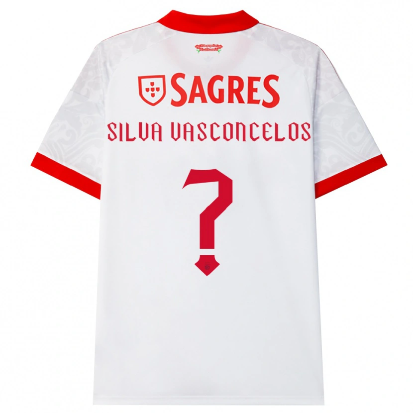 Danxen Donna Maglia Martim Silva Vasconcelos #0 Bianco Rosso Giallo Kit Gara Away 2026/27 Maglietta