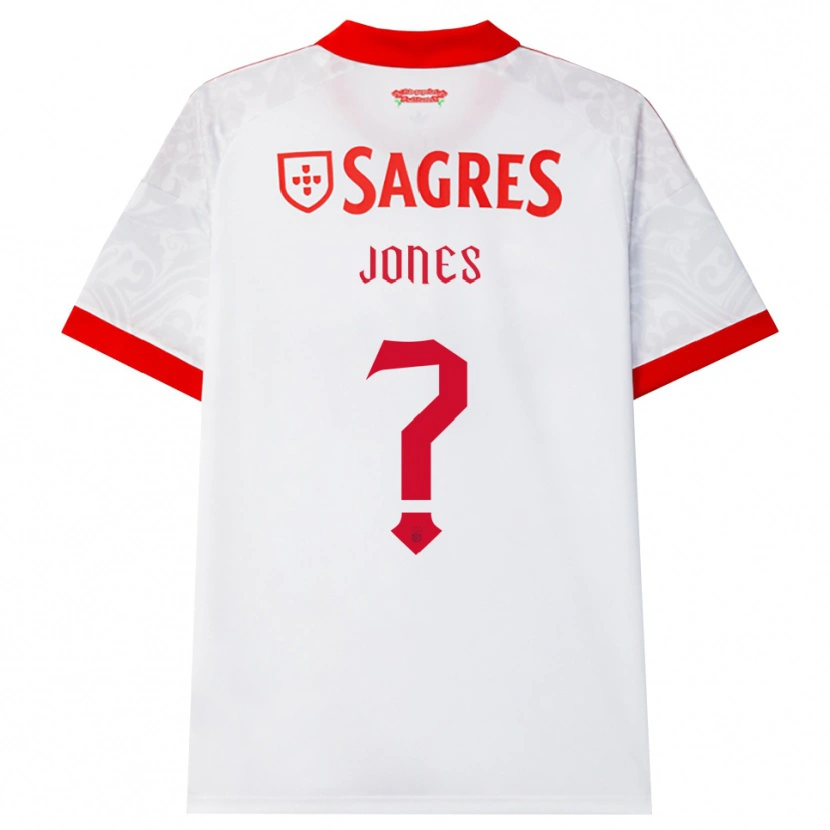 Danxen Donna Maglia Jaylen Jones #0 Bianco Rosso Giallo Kit Gara Away 2026/27 Maglietta