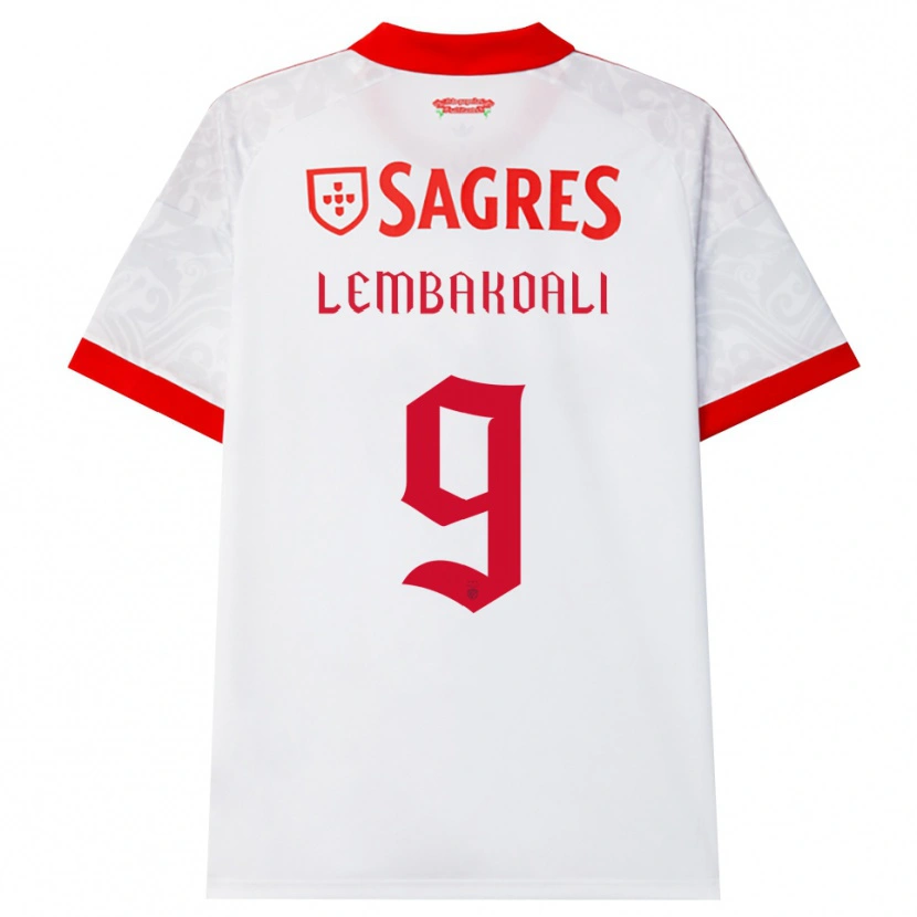 Danxen Donna Maglia Alan Lembakoali #9 Bianco Rosso Giallo Kit Gara Away 2026/27 Maglietta