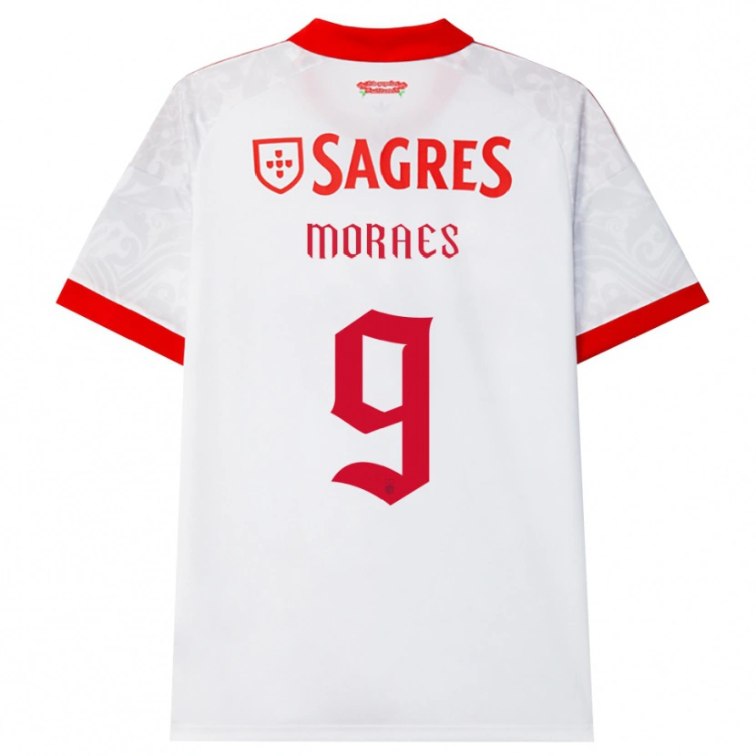 Danxen Donna Maglia Luca Moraes #9 Bianco Rosso Giallo Kit Gara Away 2026/27 Maglietta