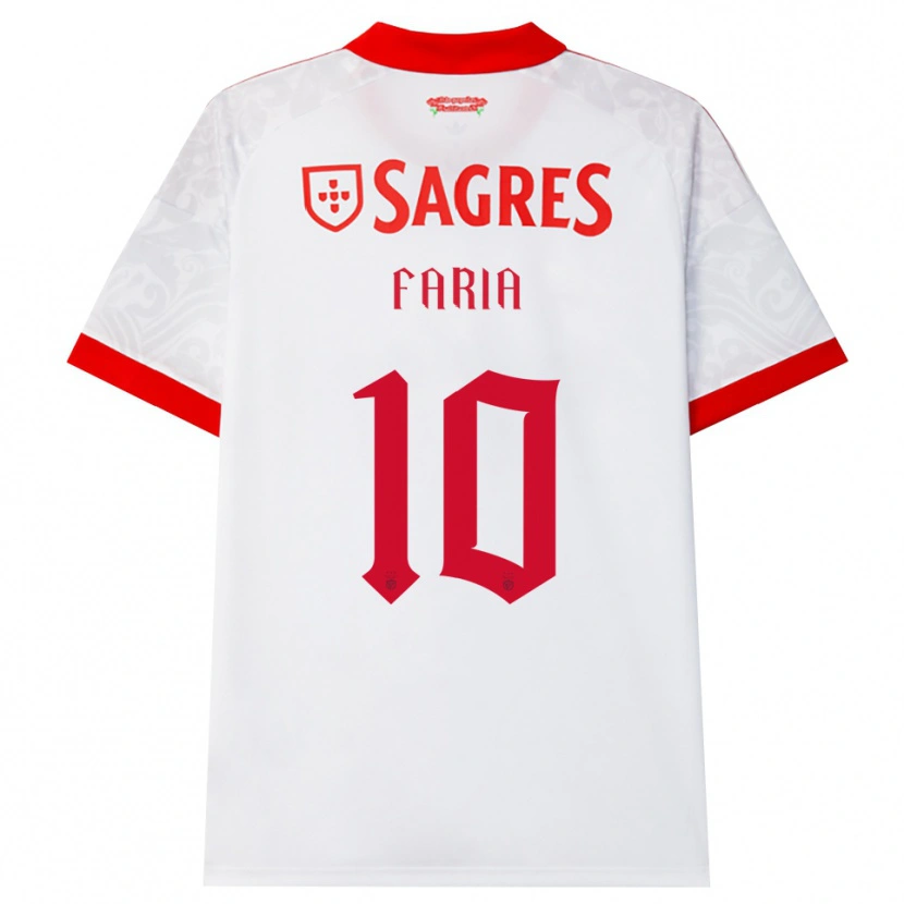 Danxen Donna Maglia Andreia Faria #10 Bianco Rosso Giallo Kit Gara Away 2026/27 Maglietta
