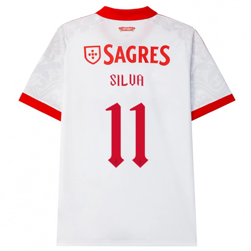 Danxen Donna Maglia Jéssica Silva #11 Bianco Rosso Giallo Kit Gara Away 2026/27 Maglietta