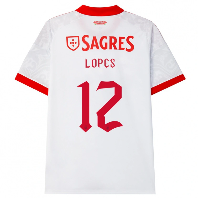 Danxen Donna Maglia Leonardo Lopes #12 Bianco Rosso Giallo Kit Gara Away 2026/27 Maglietta