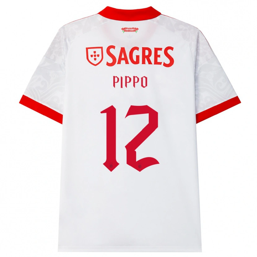 Danxen Donna Maglia Pippo #12 Bianco Rosso Giallo Kit Gara Away 2026/27 Maglietta