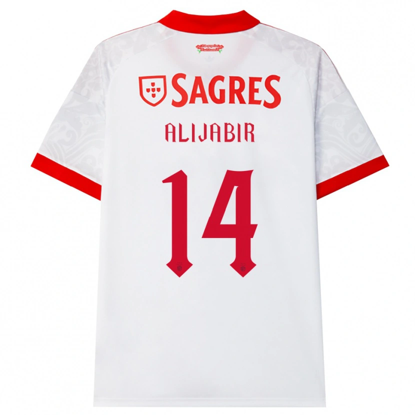 Danxen Donna Maglia Sheikhan Alijabir #14 Bianco Rosso Giallo Kit Gara Away 2026/27 Maglietta