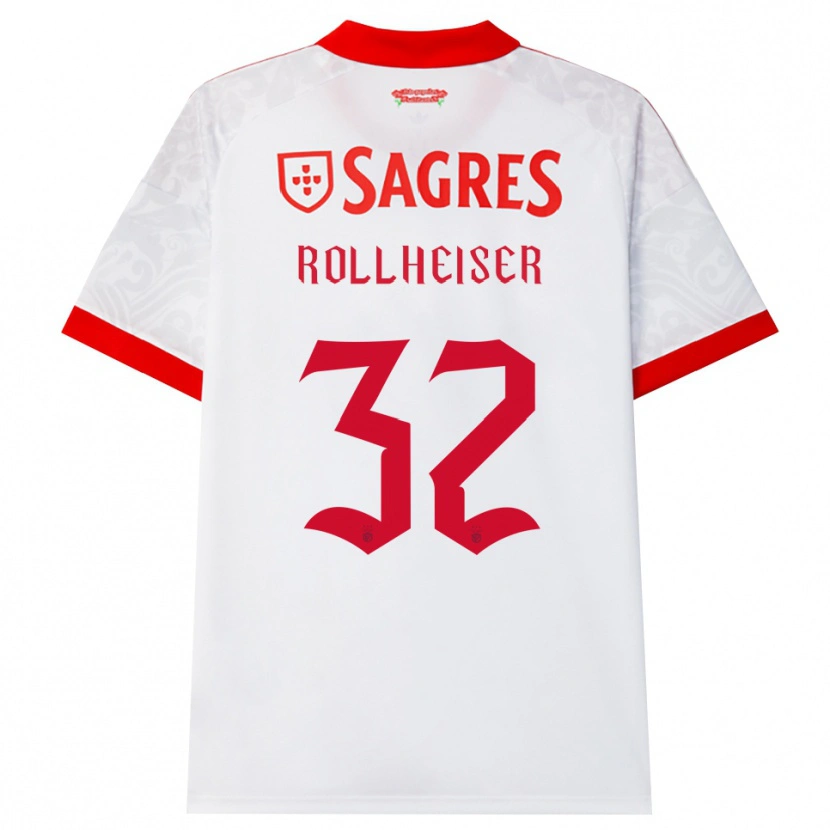 Danxen Donna Maglia Benjamín Rollheiser #32 Bianco Rosso Giallo Kit Gara Away 2026/27 Maglietta