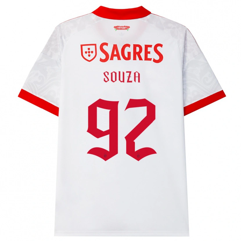 Danxen Donna Maglia Pedro Souza #92 Bianco Rosso Giallo Kit Gara Away 2026/27 Maglietta