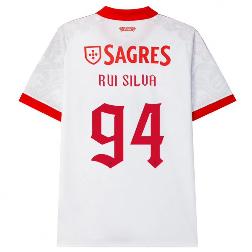 Danxen Donna Maglia Rui Silva #94 Bianco Rosso Giallo Kit Gara Away 2026/27 Maglietta