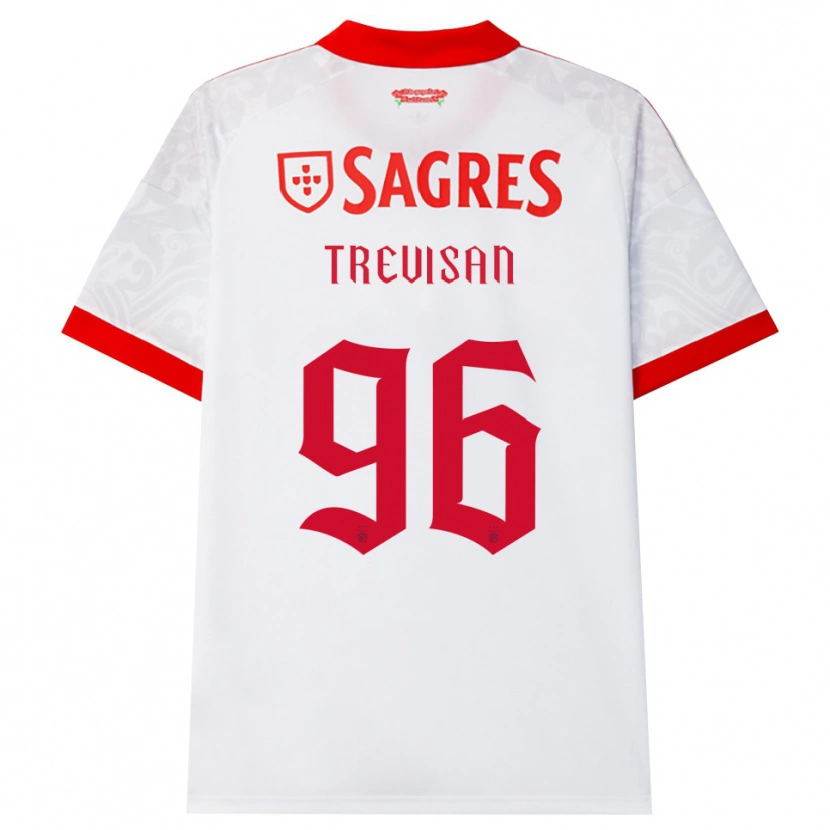 Danxen Donna Maglia Jelani Dumas #96 Bianco Rosso Giallo Kit Gara Away 2026/27 Maglietta