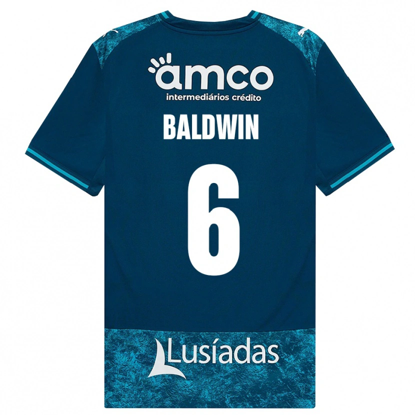 Danxen Donna Maglia Carlyn Baldwin #6 Grigioardesiascuro Verdeacqua Kit Gara Away 2026/27 Maglietta