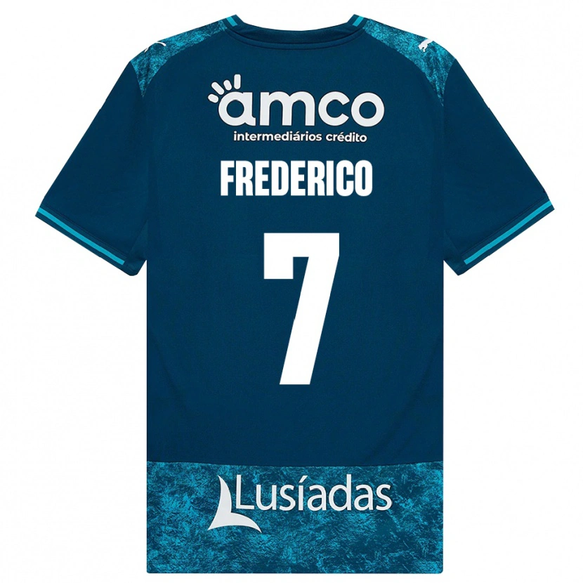 Danxen Donna Maglia Frederico Silva #7 Grigioardesiascuro Verdeacqua Kit Gara Away 2026/27 Maglietta