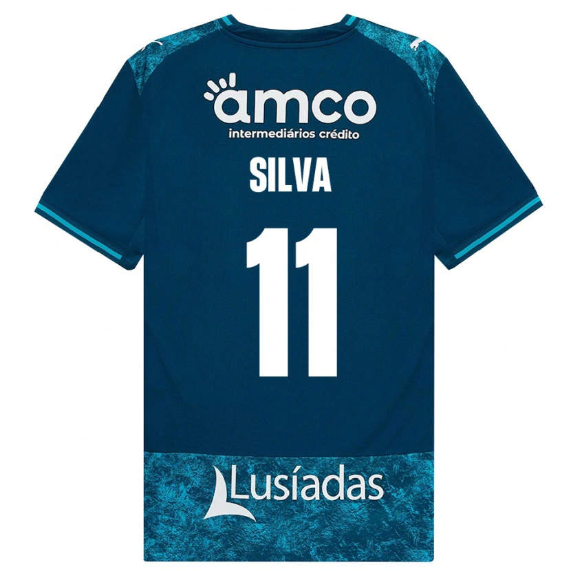 Danxen Donna Maglia Gabriel Silva #11 Grigioardesiascuro Verdeacqua Kit Gara Away 2026/27 Maglietta