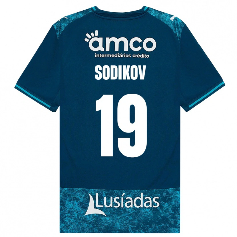 Danxen Donna Maglia Sayfiddin Sodikov #19 Grigioardesiascuro Verdeacqua Kit Gara Away 2026/27 Maglietta