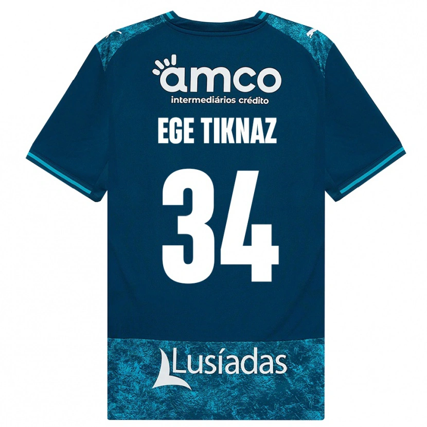 Danxen Donna Maglia Demir Ege Tıknaz #34 Grigioardesiascuro Verdeacqua Kit Gara Away 2026/27 Maglietta