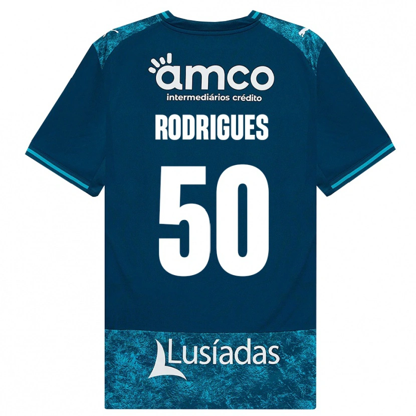Danxen Donna Maglia Diego Rodrigues #50 Grigioardesiascuro Verdeacqua Kit Gara Away 2026/27 Maglietta