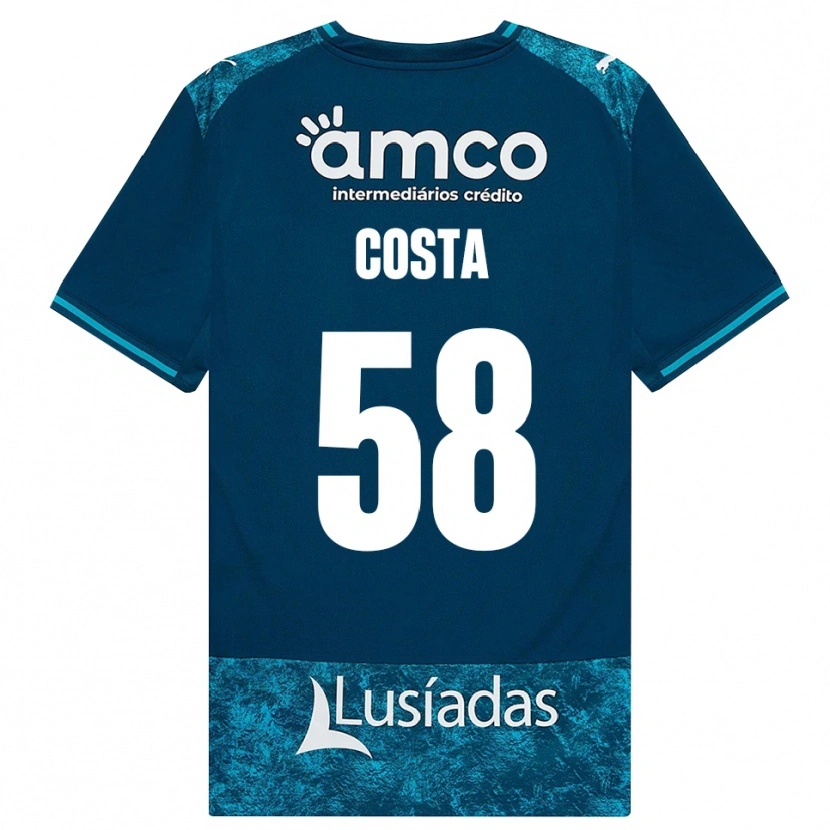 Danxen Donna Maglia Flinto Costa #58 Grigioardesiascuro Verdeacqua Kit Gara Away 2026/27 Maglietta