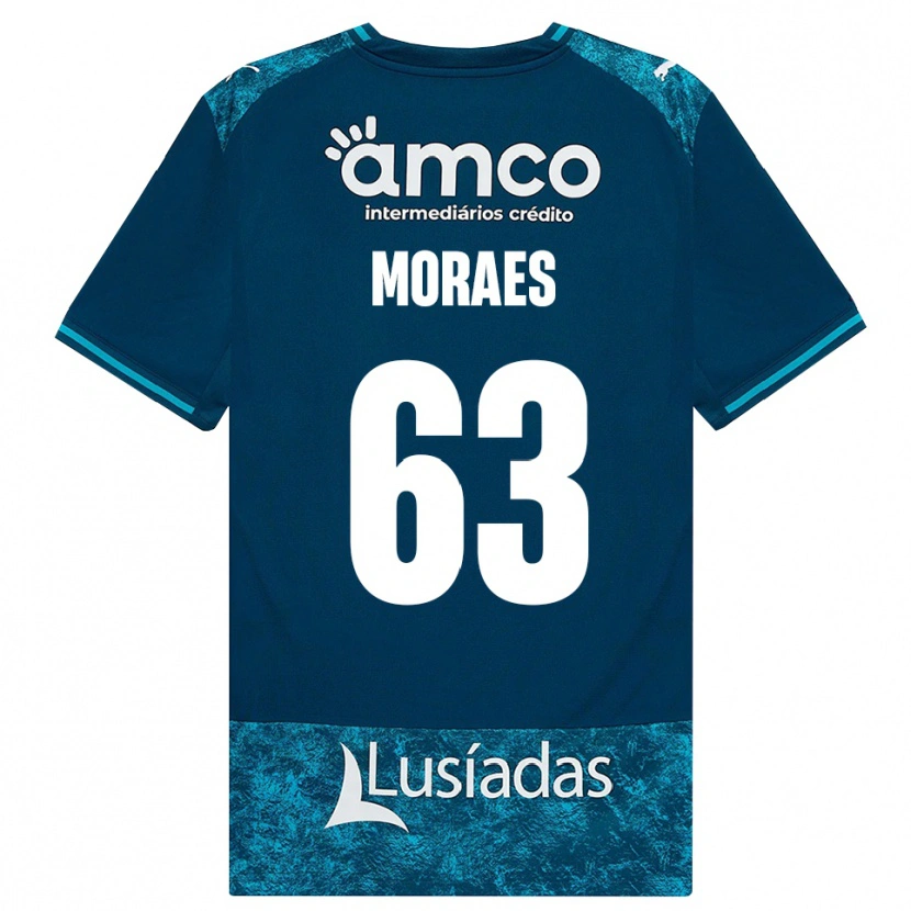 Danxen Donna Maglia Guilherme Moraes #63 Grigioardesiascuro Verdeacqua Kit Gara Away 2026/27 Maglietta