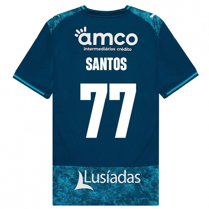 Danxen Donna Maglia Edu Santos #77 Grigioardesiascuro Verdeacqua Kit Gara Away 2026/27 Maglietta