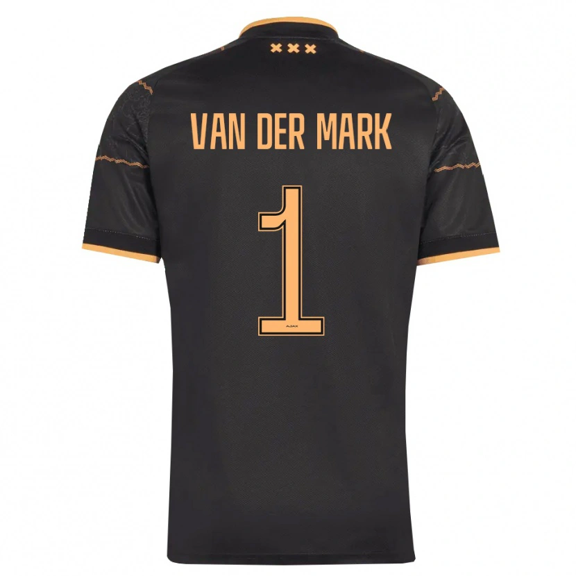 Danxen Donna Maglia Jesper Van Der Mark #1 Nero Arancione Kit Gara Away 2026/27 Maglietta