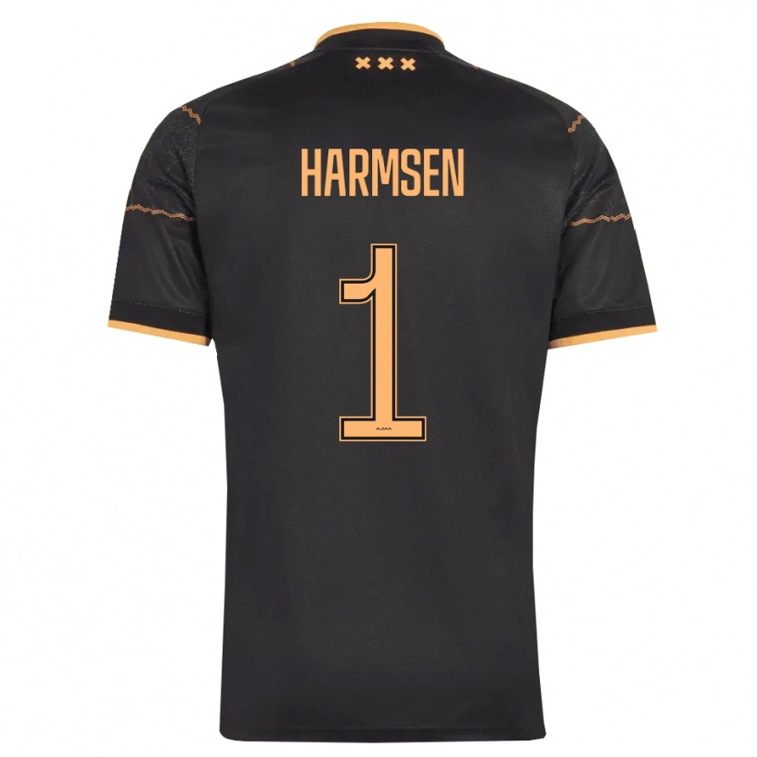 Danxen Donna Maglia Tymo Harmsen #1 Nero Arancione Kit Gara Away 2026/27 Maglietta