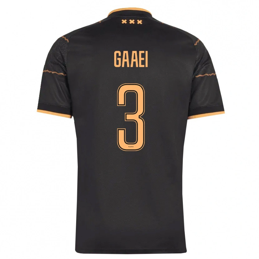 Danxen Donna Maglia Anton Gaaei #3 Nero Arancione Kit Gara Away 2026/27 Maglietta