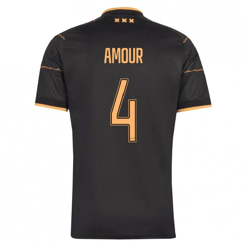 Danxen Donna Maglia Jahyendrow Amour #4 Nero Arancione Kit Gara Away 2026/27 Maglietta