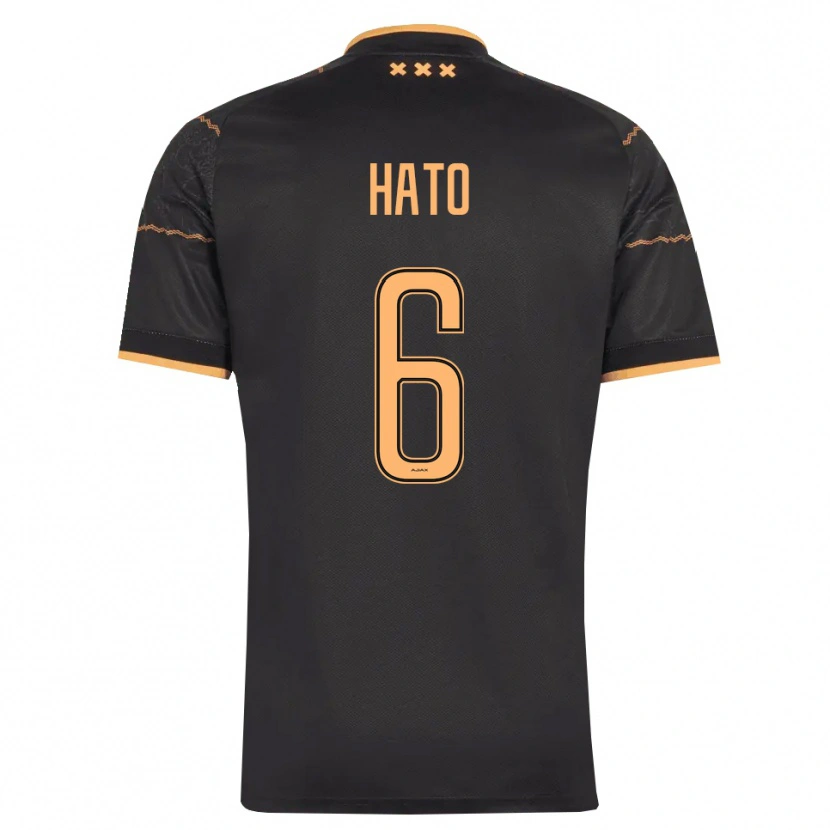 Danxen Donna Maglia Elgyn Hato #6 Nero Arancione Kit Gara Away 2026/27 Maglietta