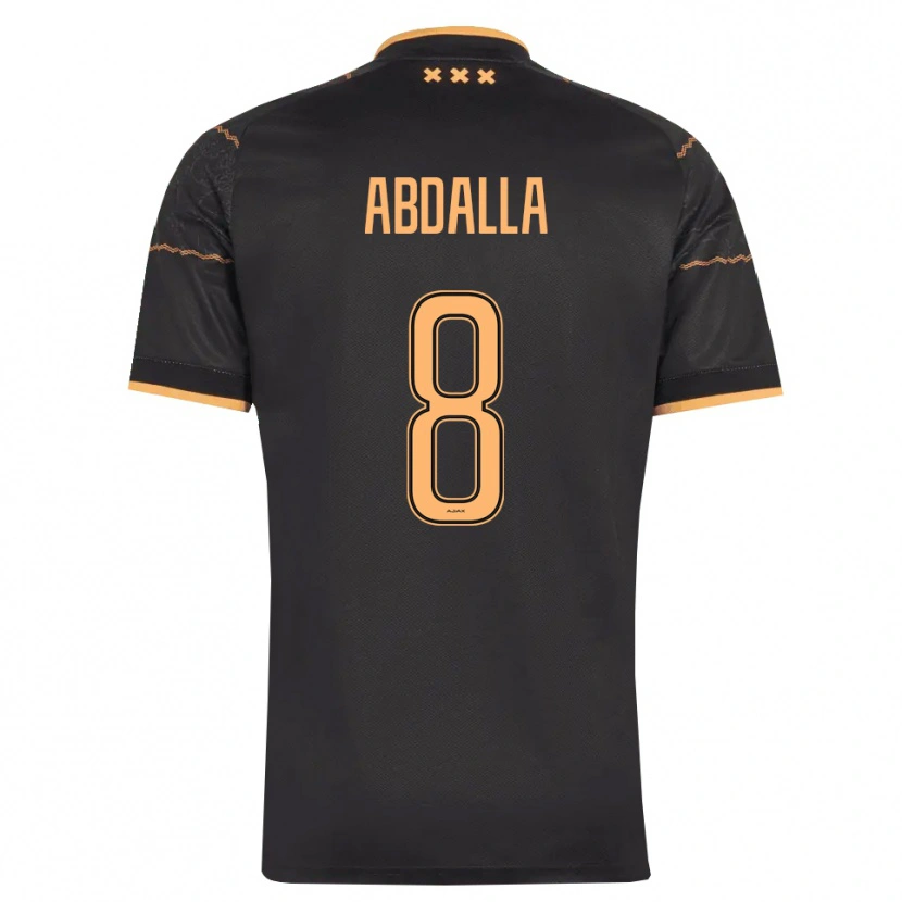 Danxen Donna Maglia Mohamed Abdalla #8 Nero Arancione Kit Gara Away 2026/27 Maglietta