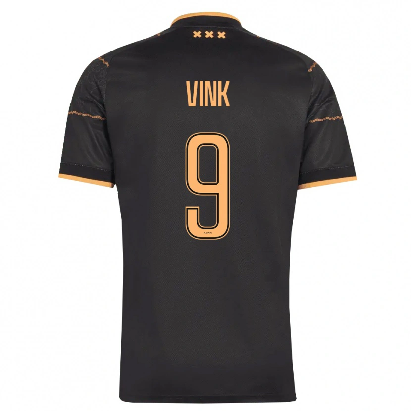 Danxen Donna Maglia Skye Vink #9 Nero Arancione Kit Gara Away 2026/27 Maglietta