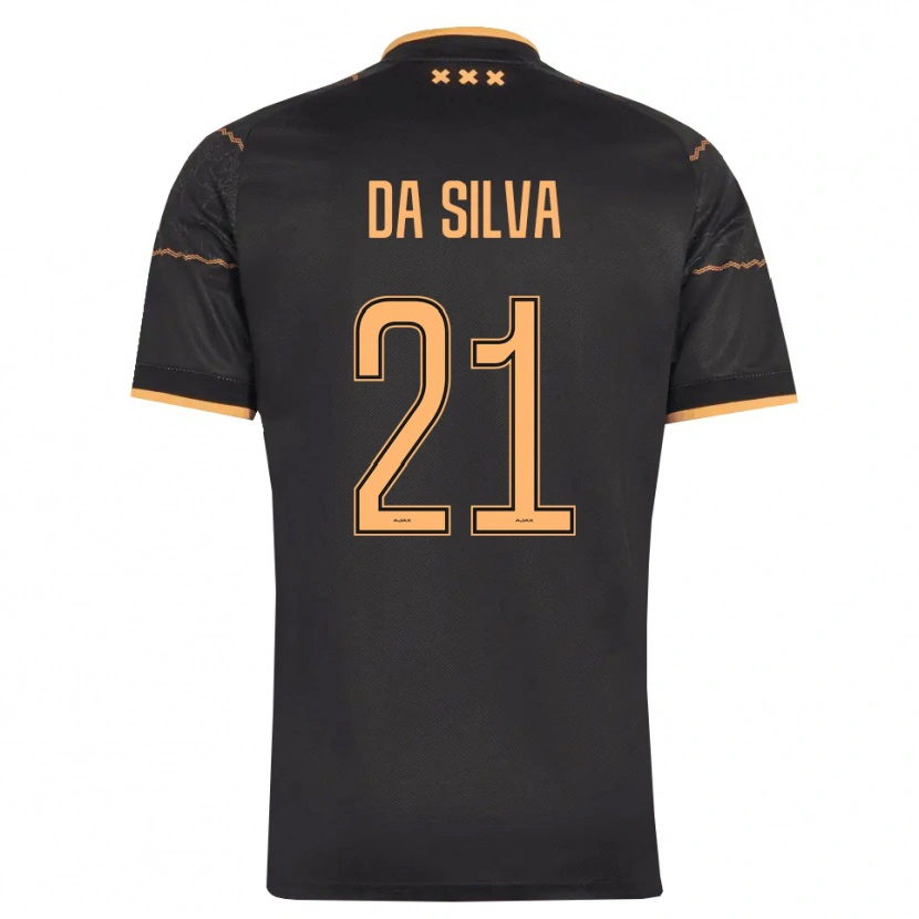 Danxen Donna Maglia Paulo Da Silva #21 Nero Arancione Kit Gara Away 2026/27 Maglietta
